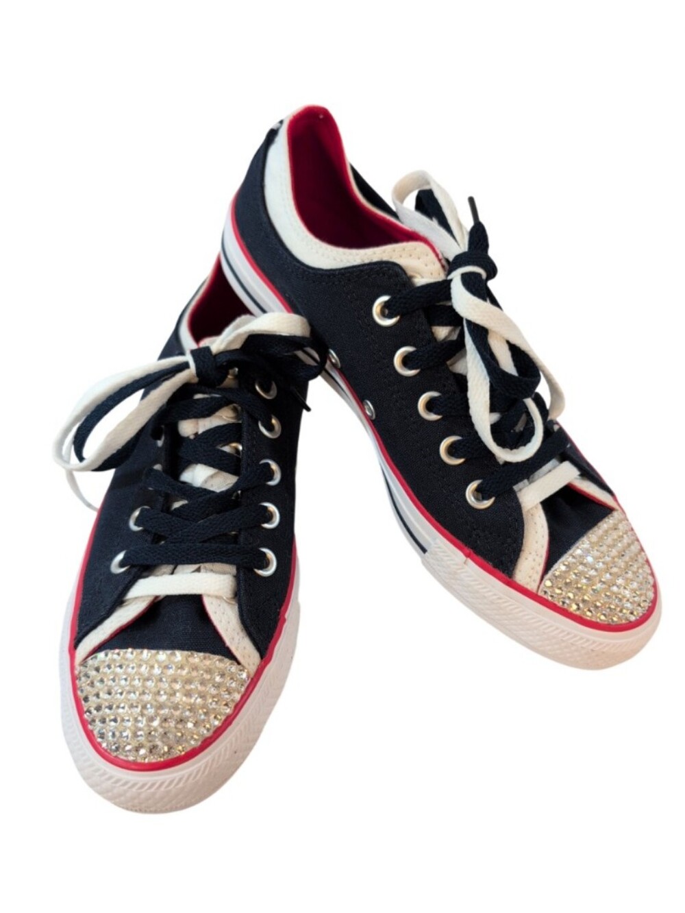 Converse All Star Red White And Blue Double Upper Chuck Taylor Women's Size 8